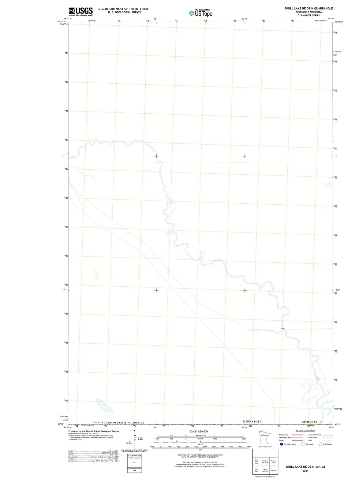 2013 Skull Lake, MN - Minnesota - USGS Topographic Map v2