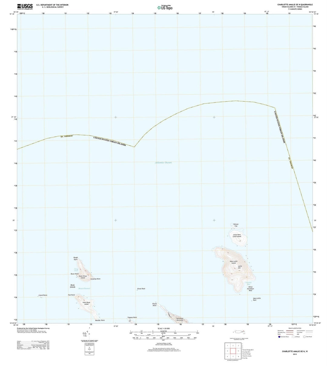 2013 Charlotte Amalie, VI - Virgin Islands - USGS Topographic Map v2