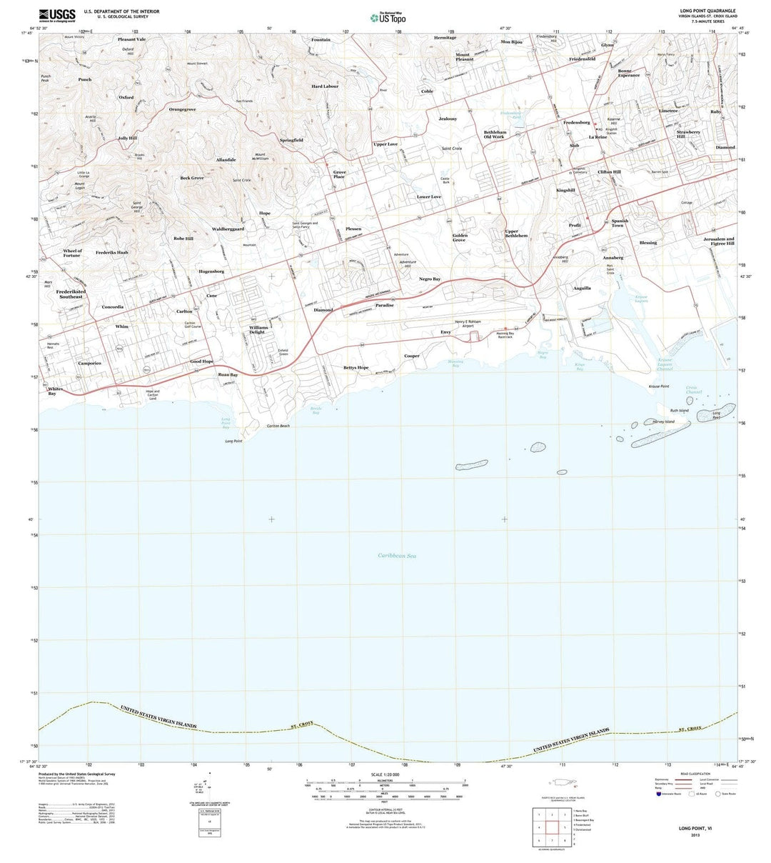 2013 Long Point, VI - Virgin Islands - USGS Topographic Map