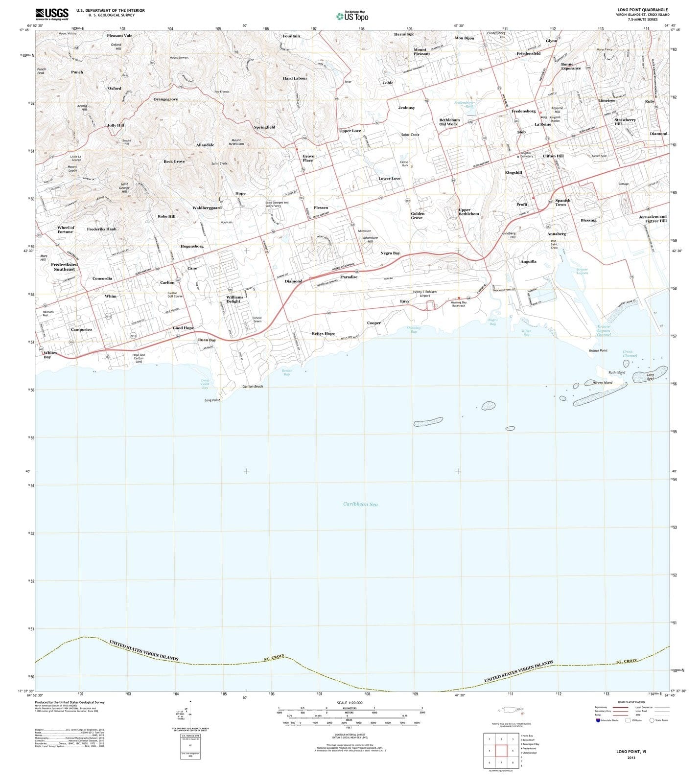 2013 Long Point, VI - Virgin Islands - USGS Topographic Map