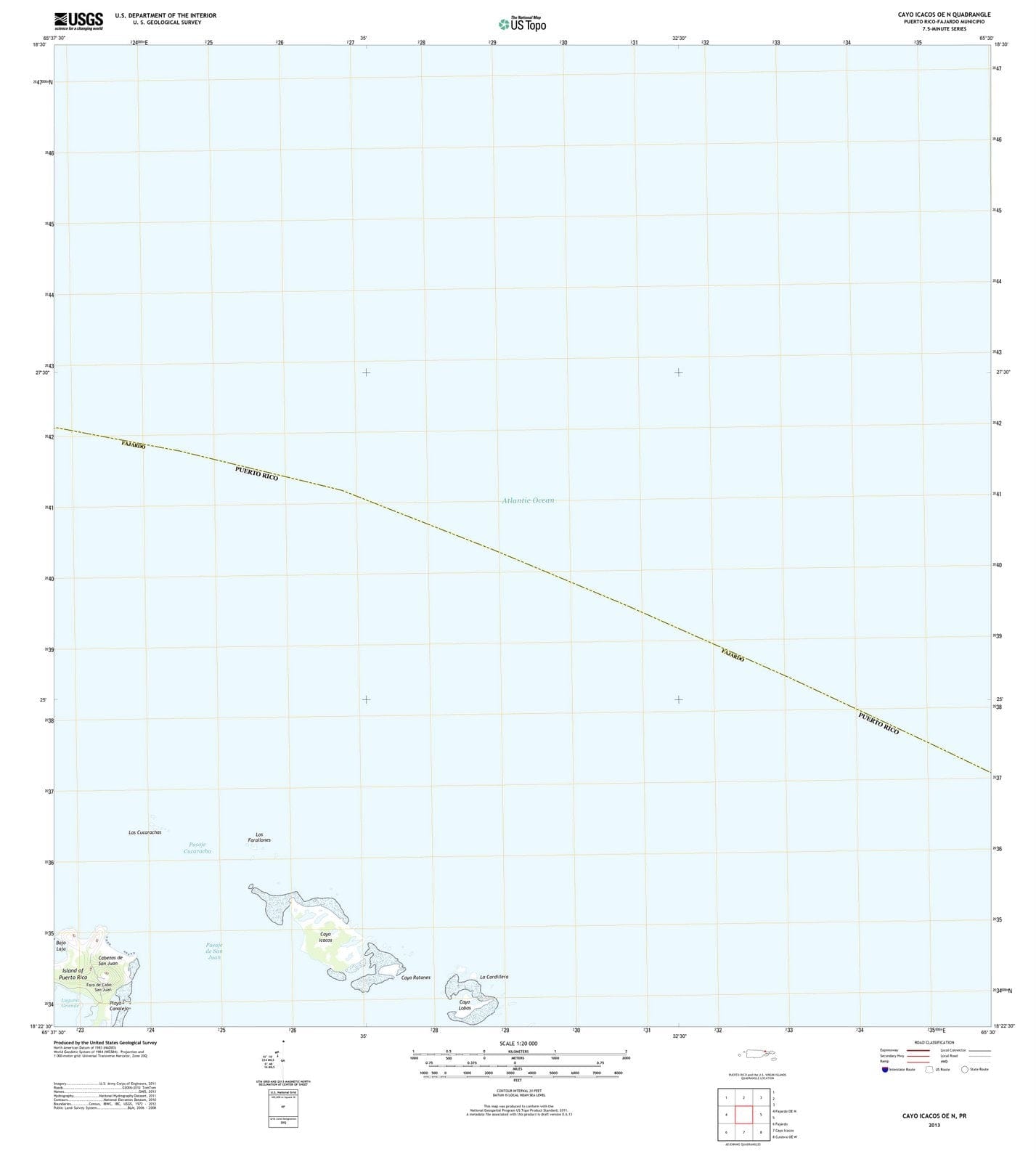 2013 Cayo Icacos, PR - Puerto Rico - USGS Topographic Map v2