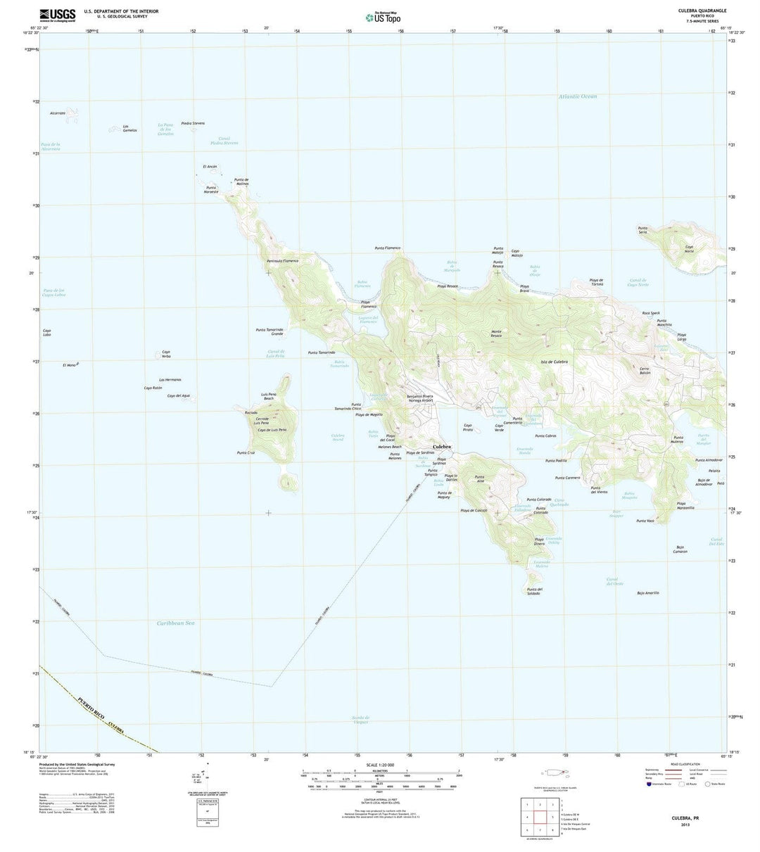 2013 Culebra, PR - Puerto Rico - USGS Topographic Map