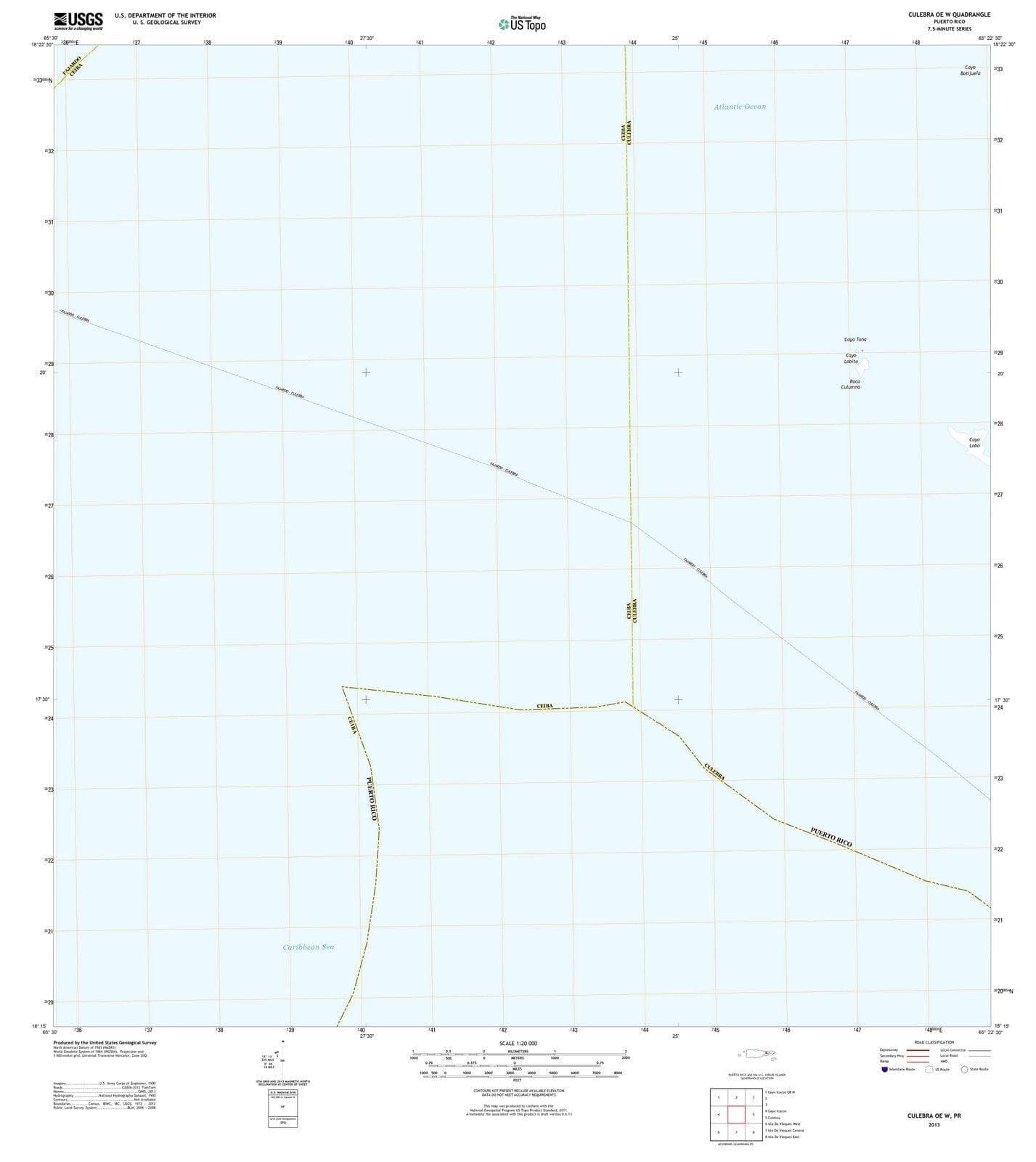 2013 Culebra, PR - Puerto Rico - USGS Topographic Map v2