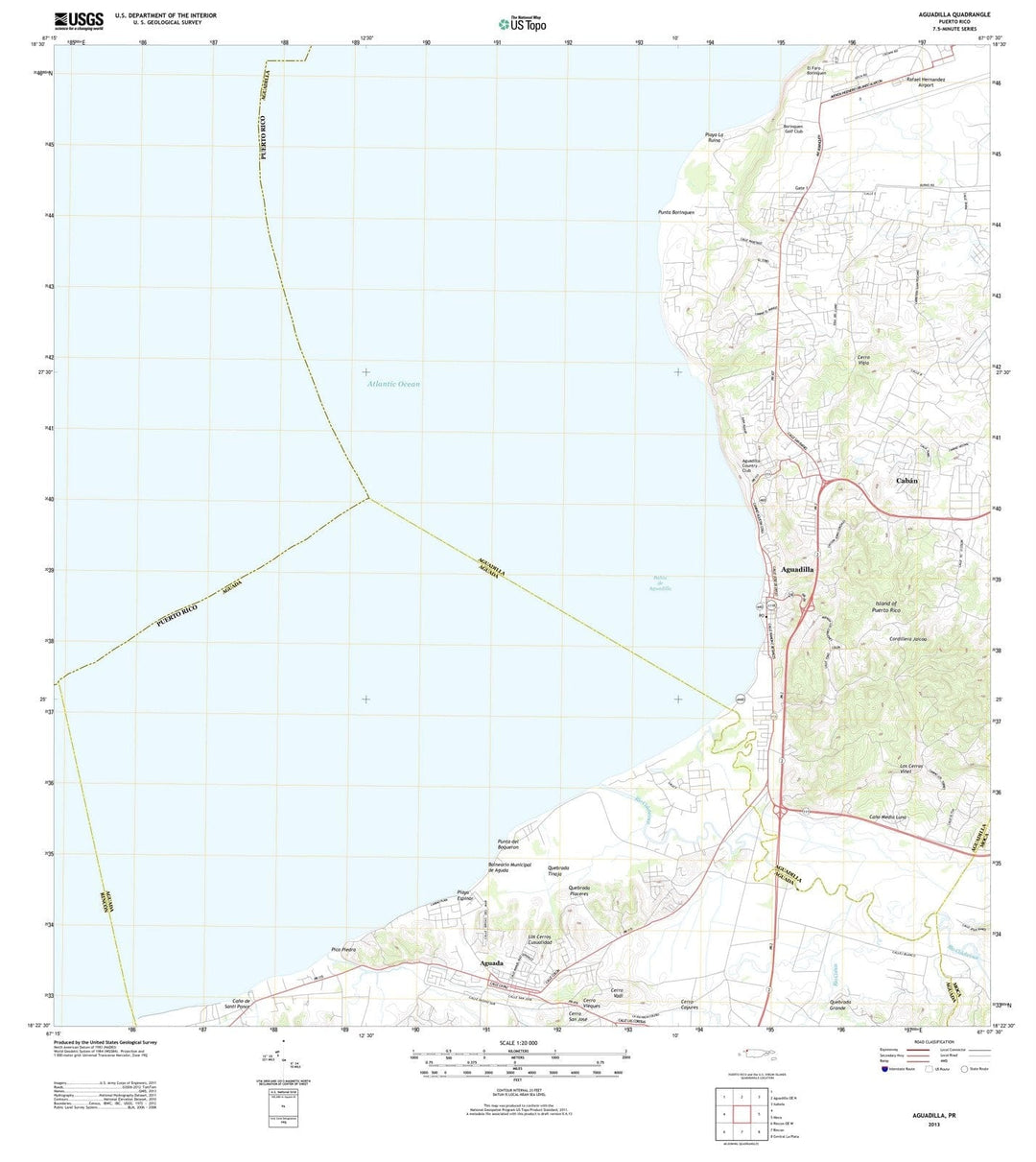 2013 Aguadilla, PR - Puerto Rico - USGS Topographic Map