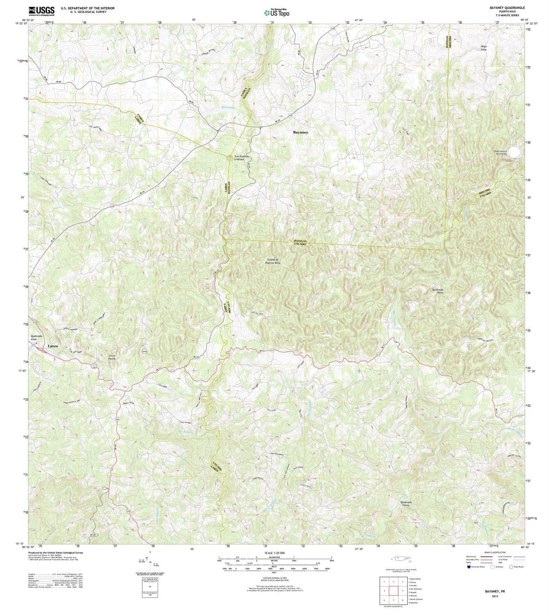 2013 Bayaney, PR - Puerto Rico - USGS Topographic Map