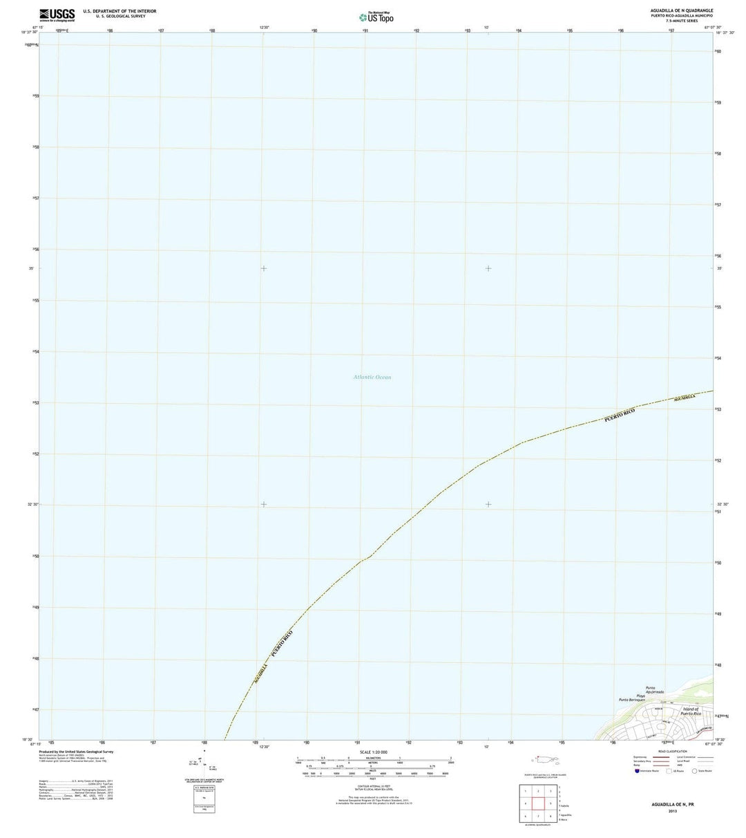 2013 Aguadilla, PR - Puerto Rico - USGS Topographic Map v2