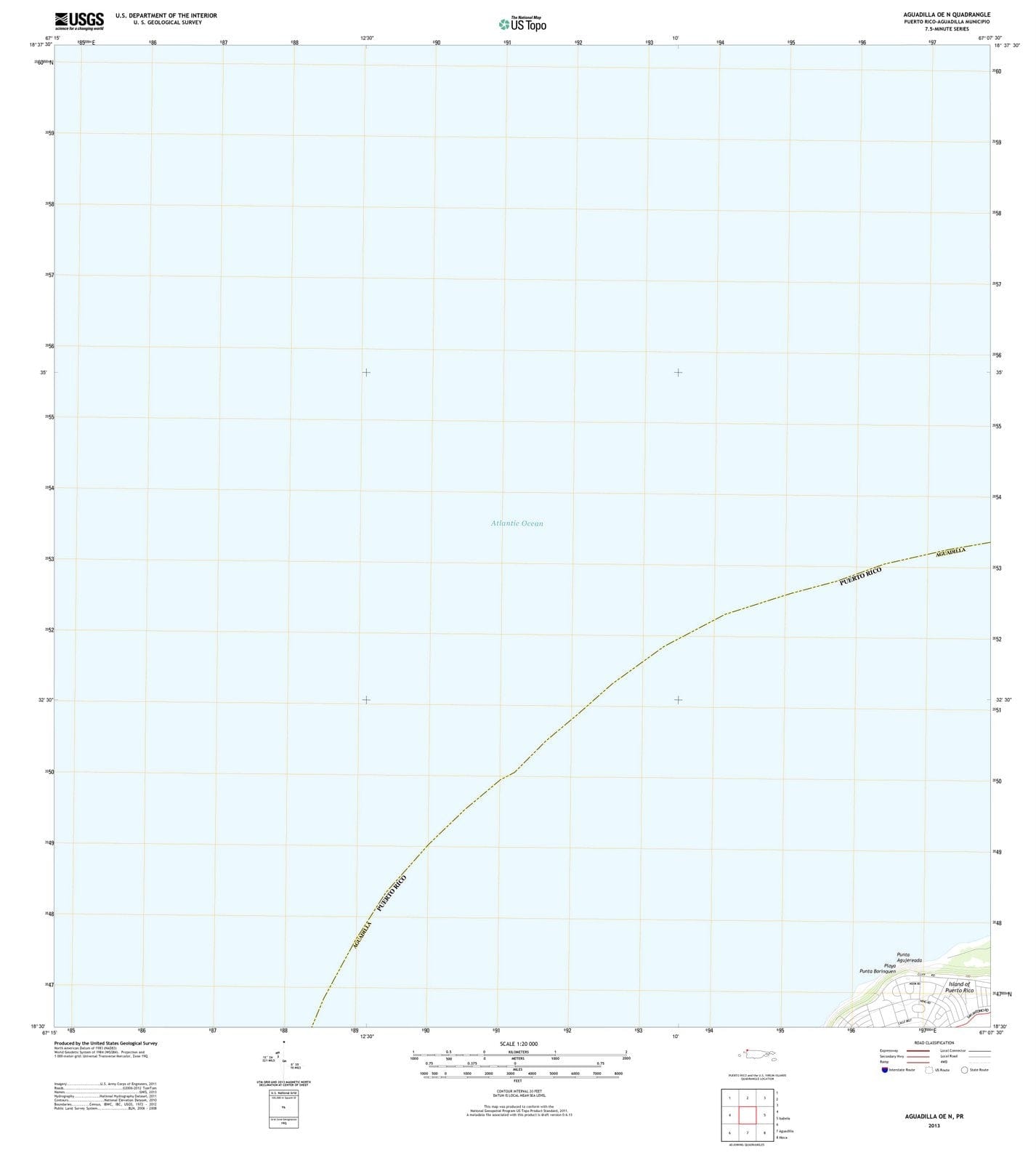 2013 Aguadilla, PR - Puerto Rico - USGS Topographic Map v2