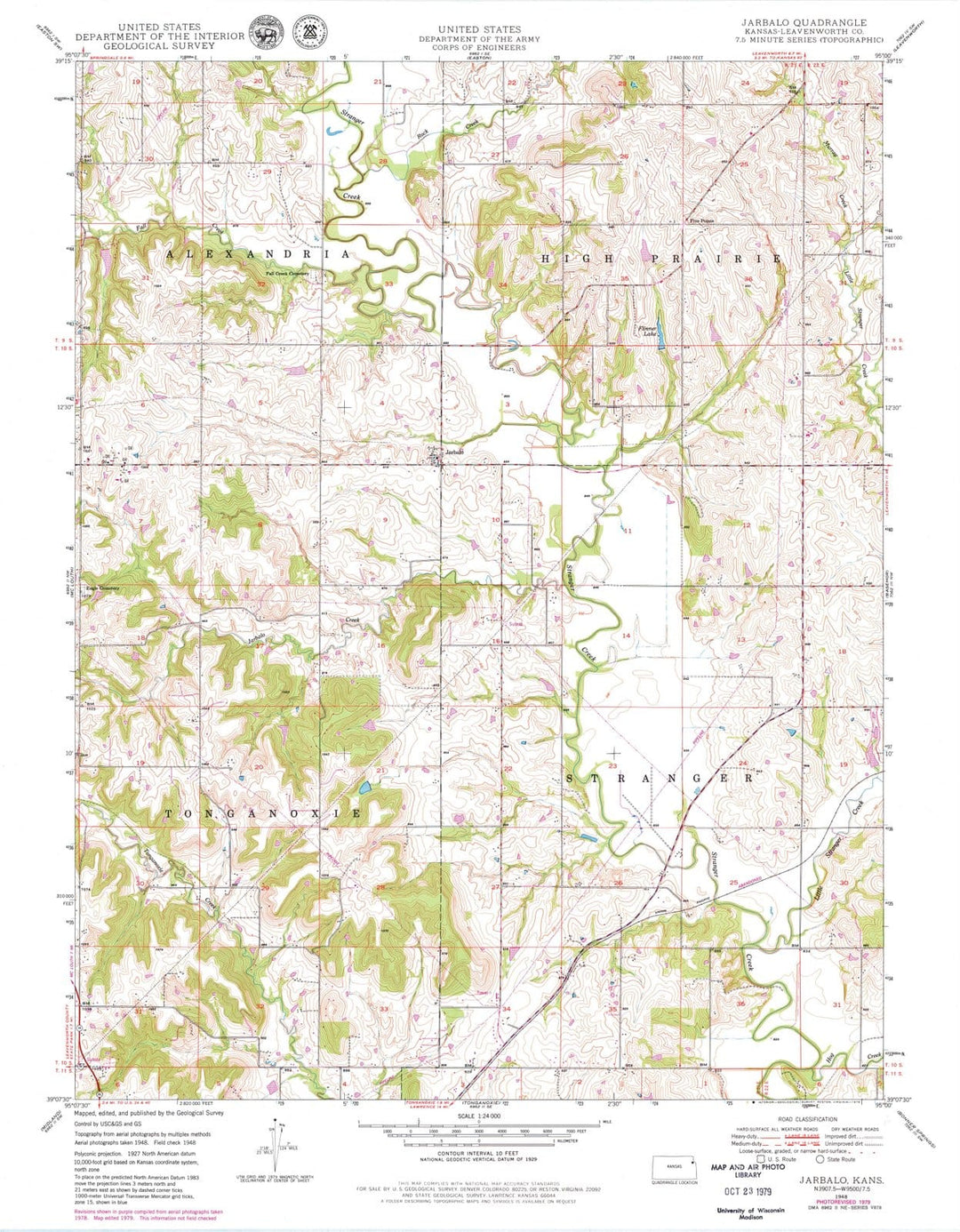 1948 Jarbalo, KS - Kansas - USGS Topographic Map