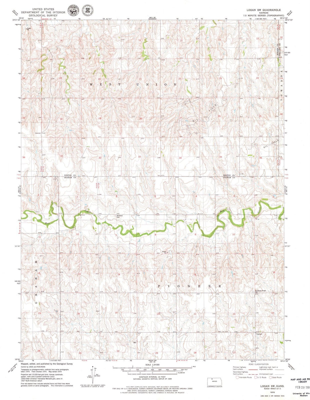 1979 Logan, KS - Kansas - USGS Topographic Map v2