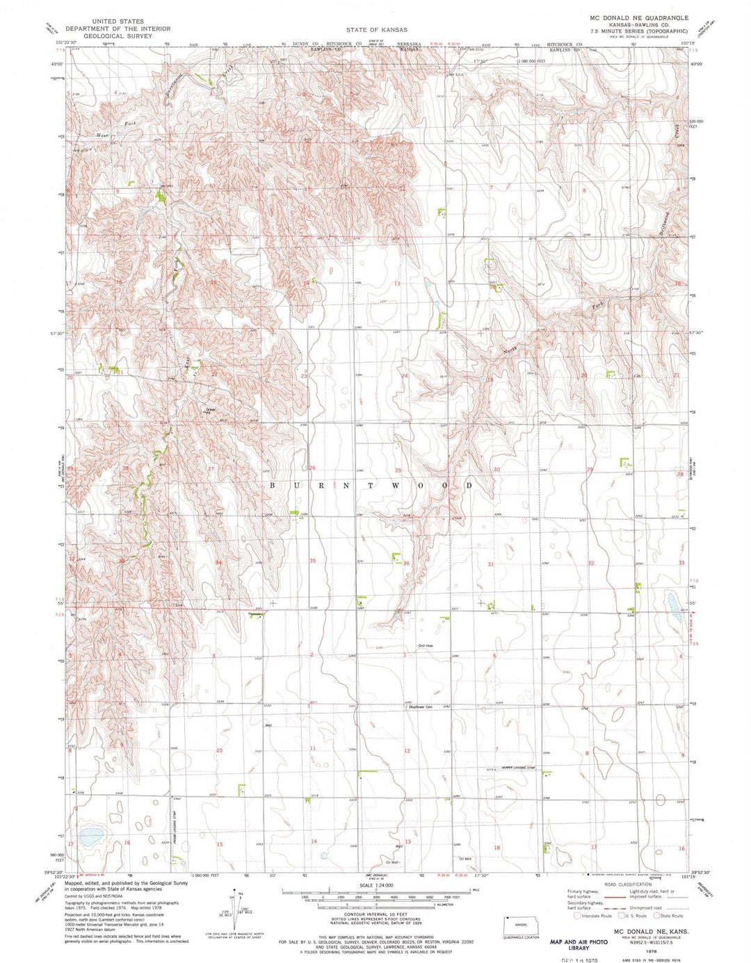 1978 Mconald, KS - Kansas - USGS Topographic Map