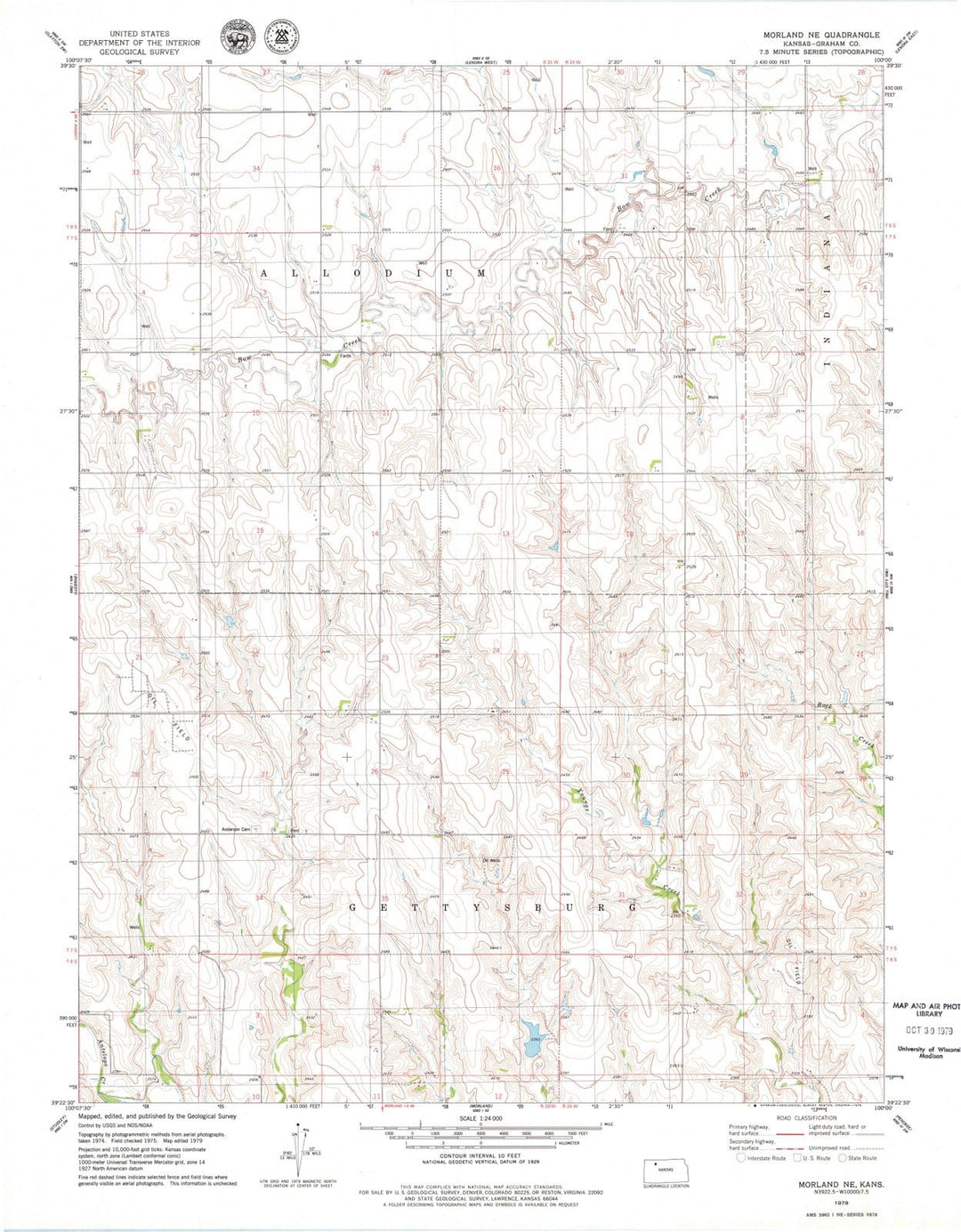 1979 Morland, KS - Kansas - USGS Topographic Map