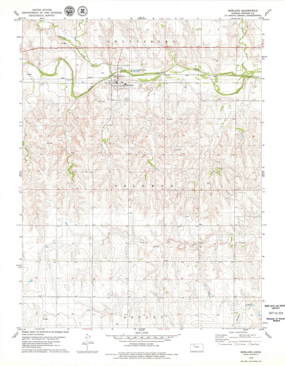 1979 Morland, KS - Kansas - USGS Topographic Map v2