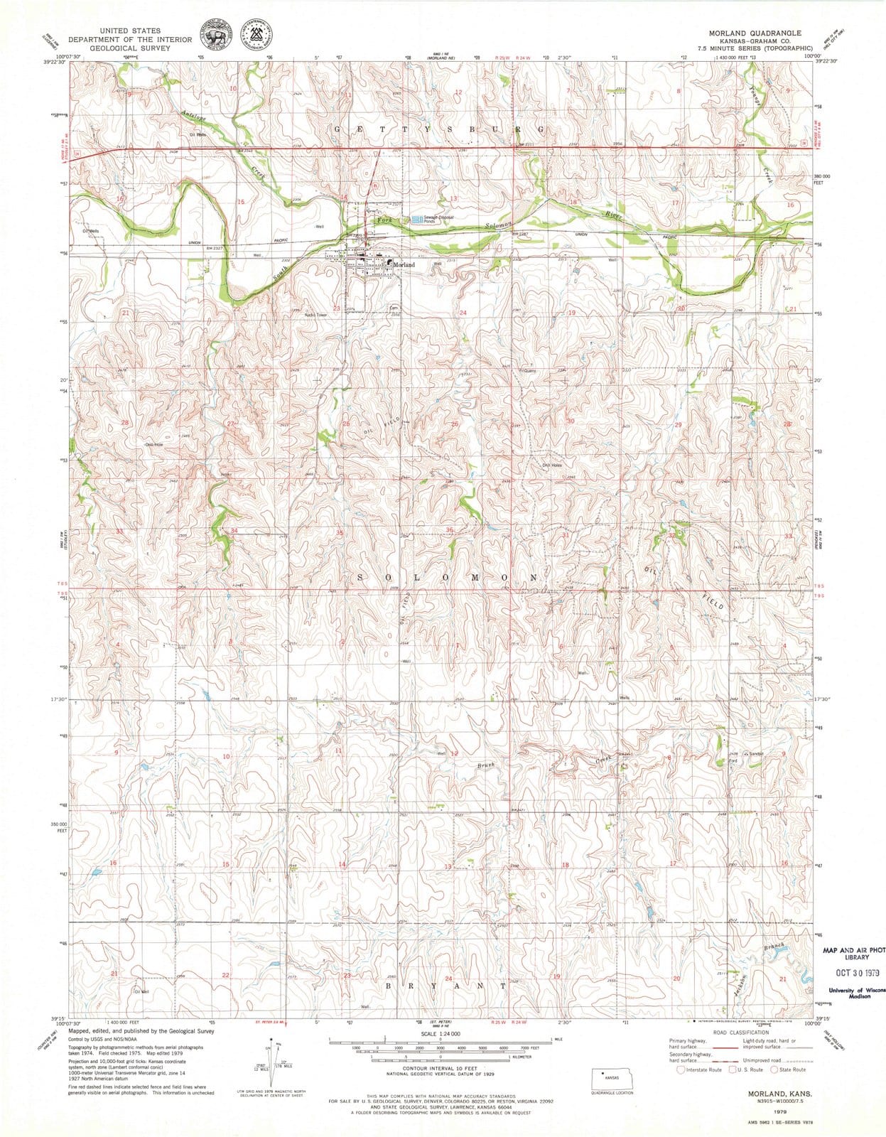 1979 Morland, KS - Kansas - USGS Topographic Map v2