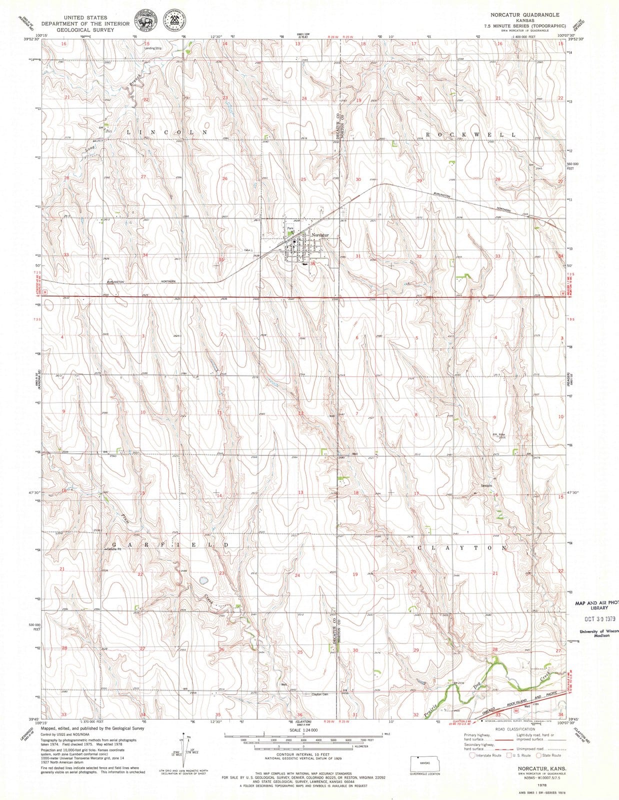 1978 Norcatur, KS - Kansas - USGS Topographic Map