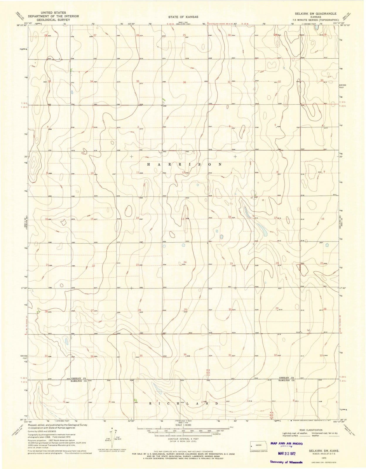 1970 Selkirk, KS - Kansas - USGS Topographic Map v3