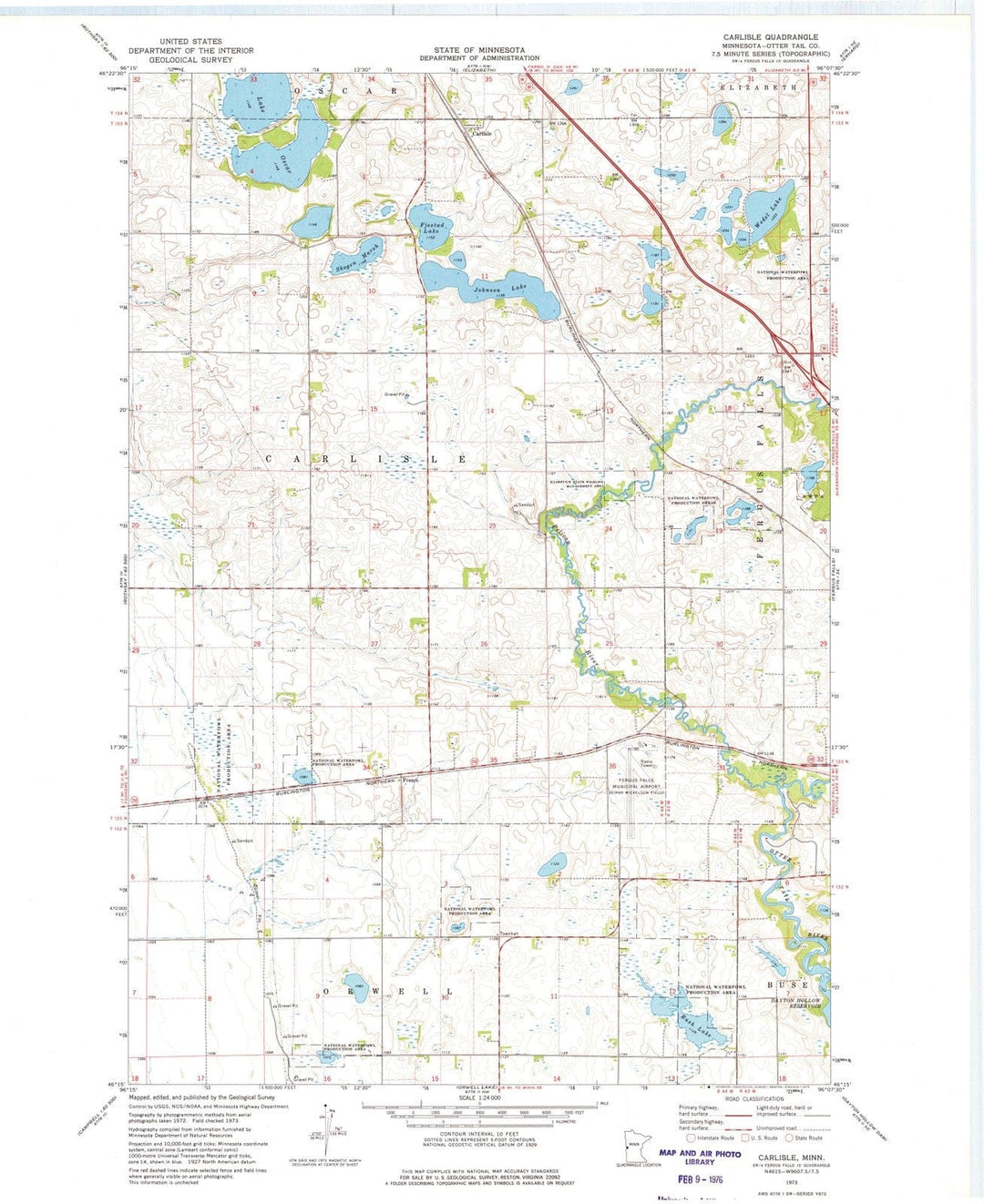 1966 Carlisle, MN - Minnesota - USGS Topographic Map