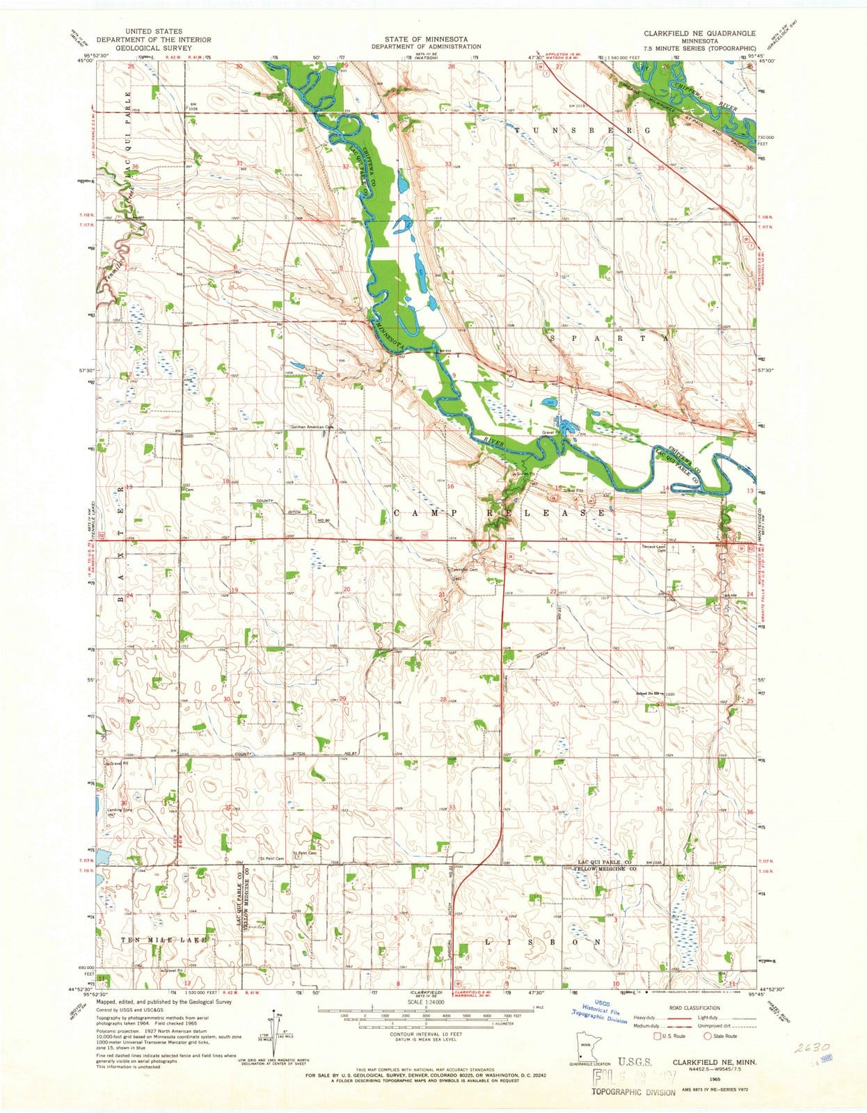 1965 Clarkfield, MN - Minnesota - USGS Topographic Map