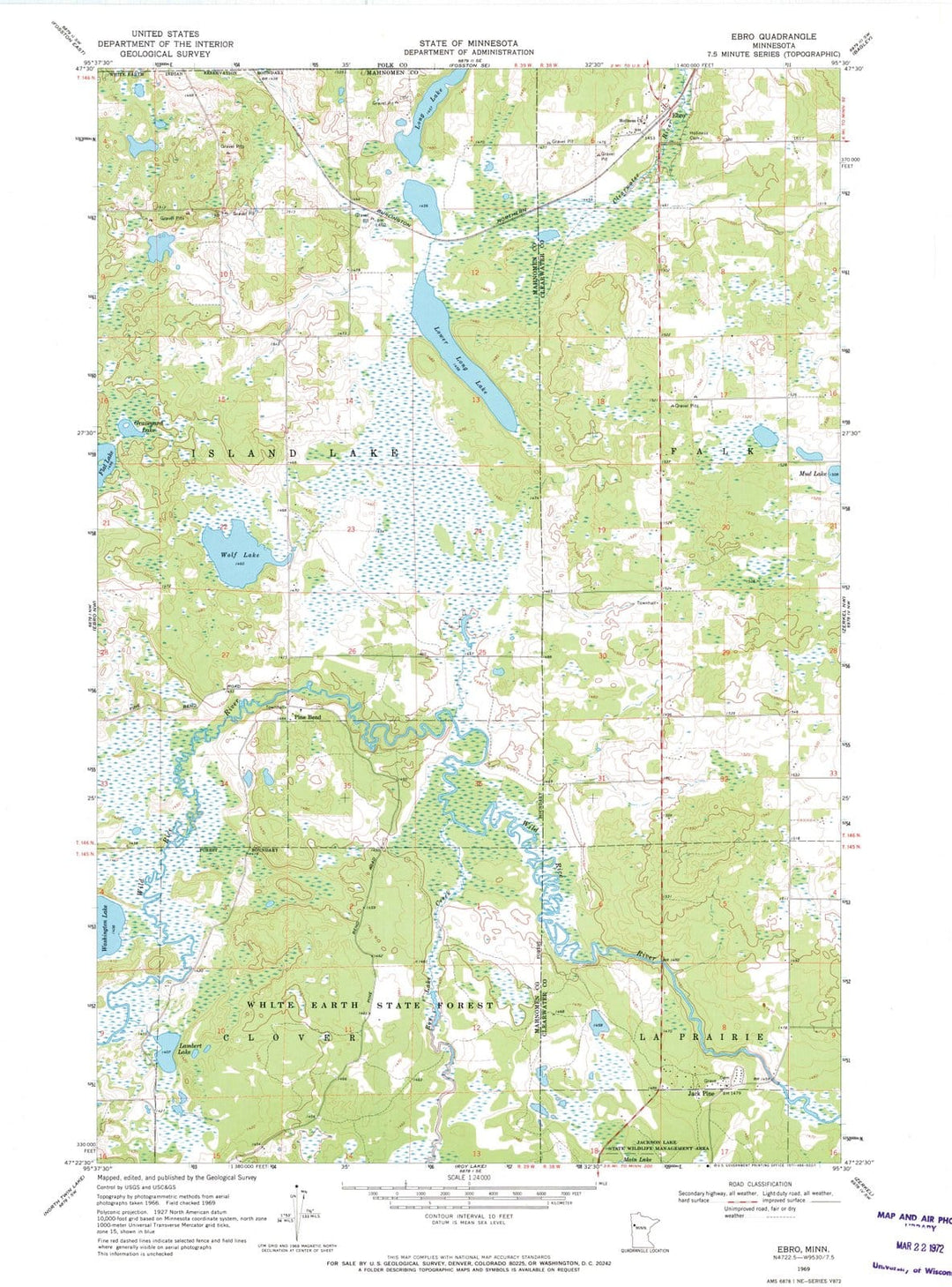 1969 Ebro, MN - Minnesota - USGS Topographic Map v2