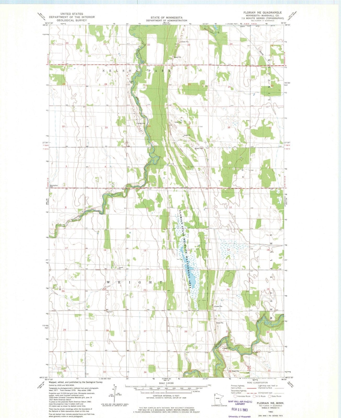 1982 Florian, MN - Minnesota - USGS Topographic Map