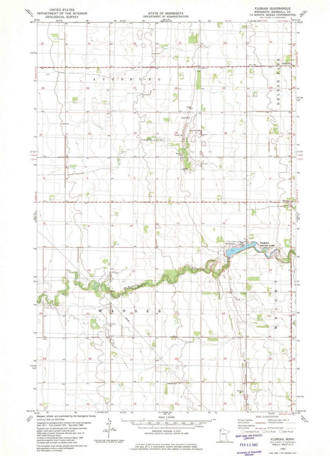 1982 Florian, MN - Minnesota - USGS Topographic Map v3