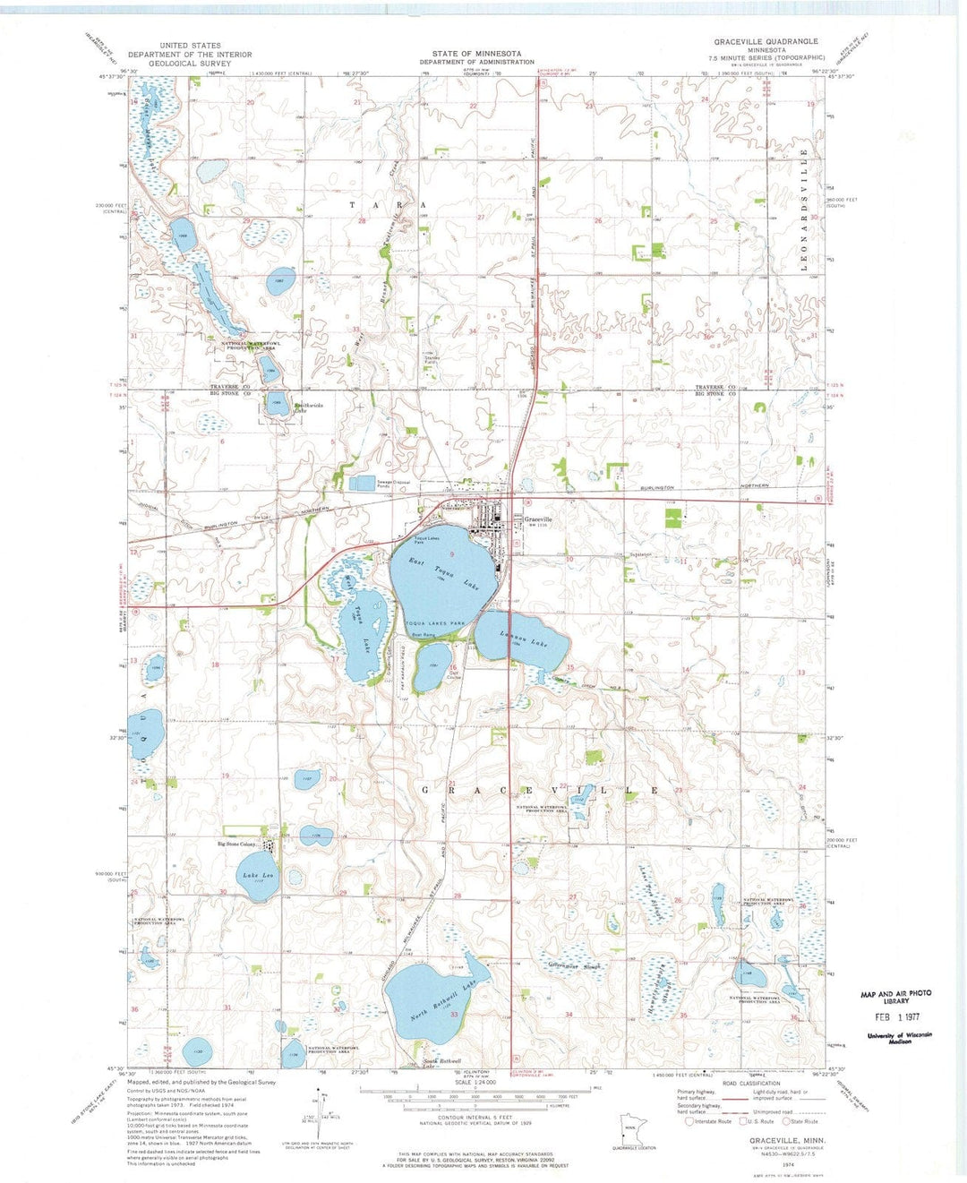 1974 Graceville, MN - Minnesota - USGS Topographic Map v2