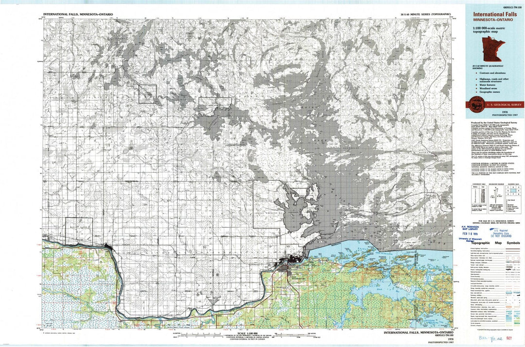 1978 International Falls, MN - Minnesota - USGS Topographic Map