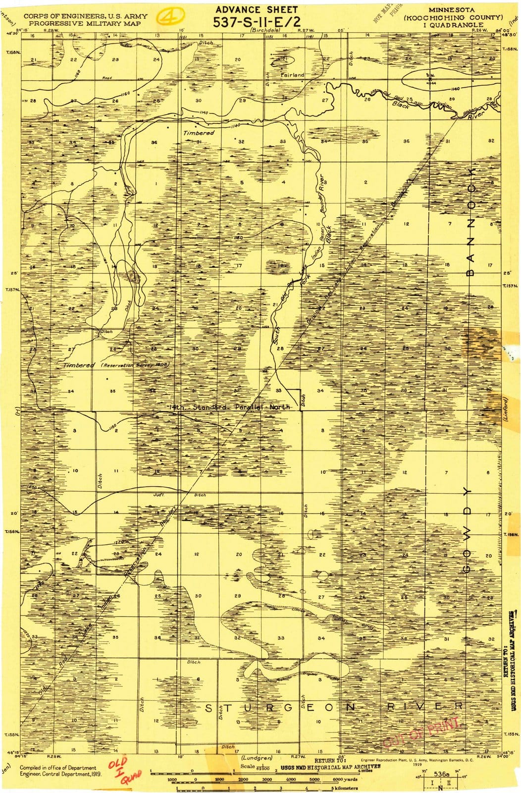 1919 I, MN - Minnesota - USGS Topographic Map