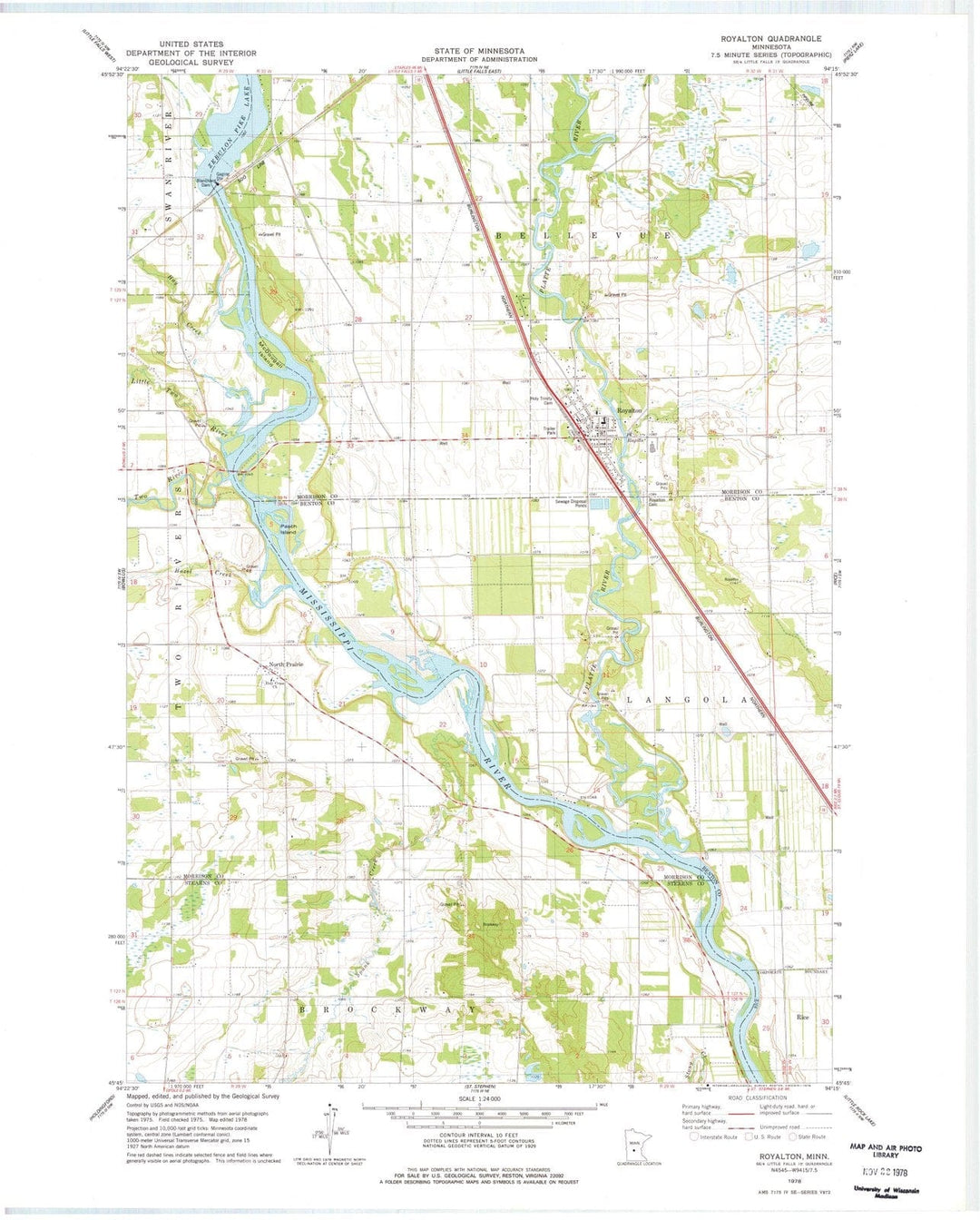 1978 Royalton, MN - Minnesota - USGS Topographic Map