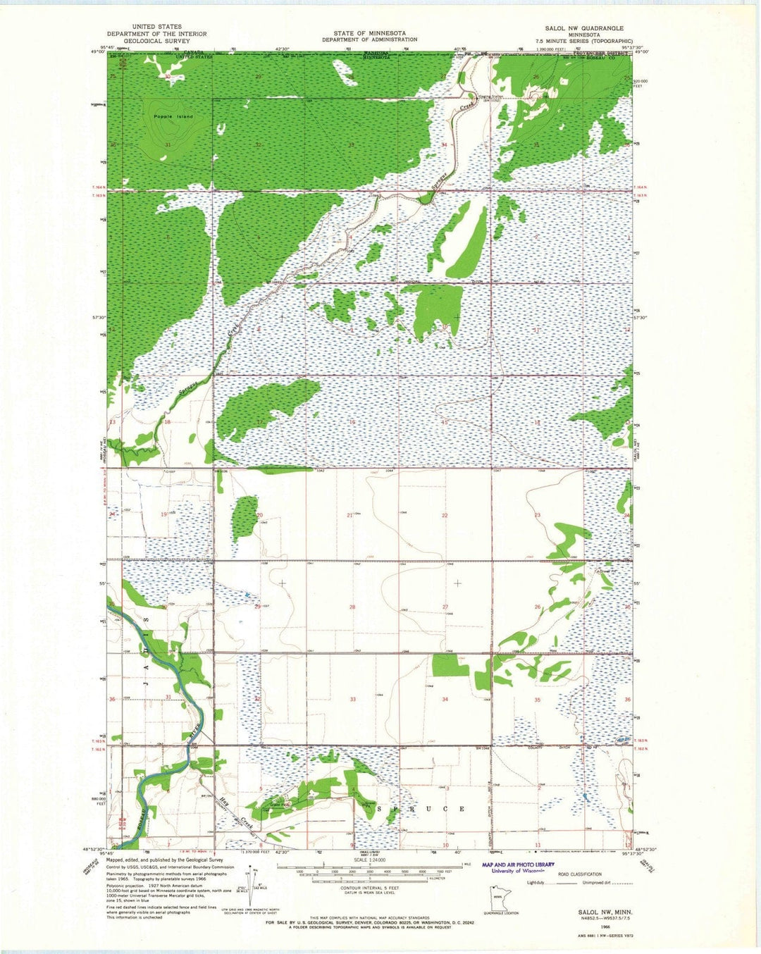 1966 Salol, MN - Minnesota - USGS Topographic Map v2