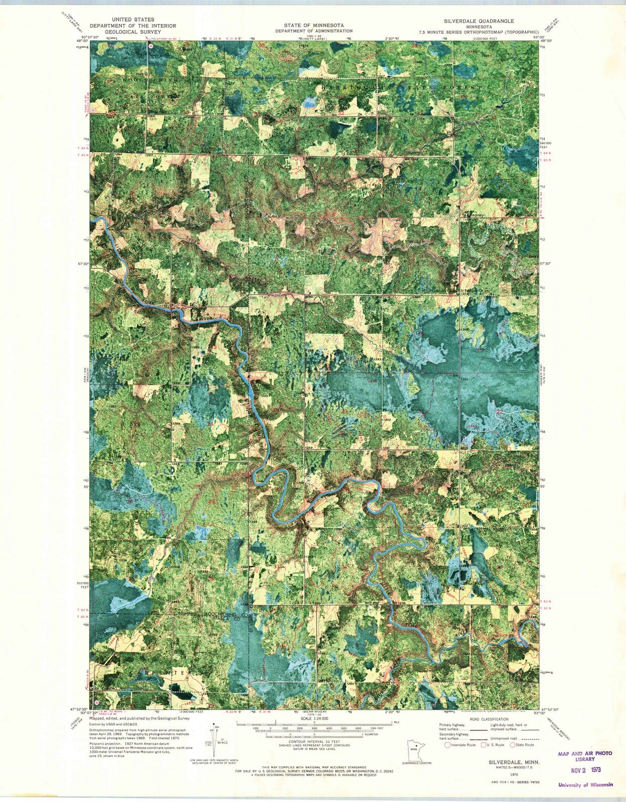 1970 Silverdale, MN - Minnesota - USGS Topographic Map