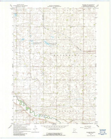 1967 Wabasso, MN - Minnesota - USGS Topographic Map