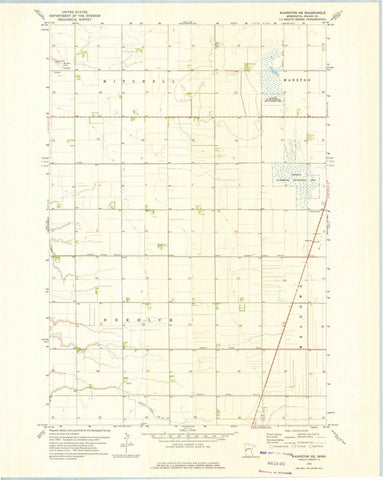 1973 Wahpeton, MN - Minnesota - USGS Topographic Map