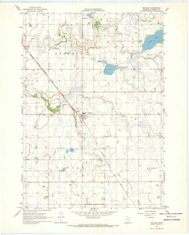 1967 Waldorf, MN - Minnesota - USGS Topographic Map