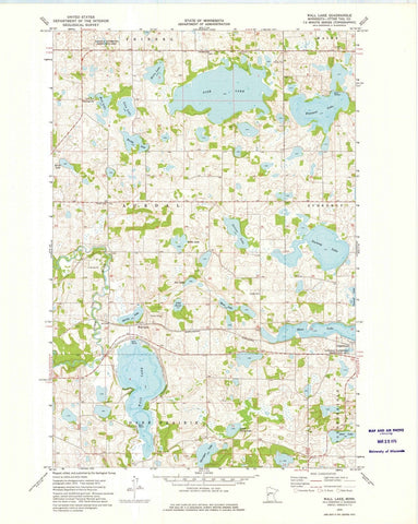1973 Wall Lake, MN - Minnesota - USGS Topographic Map