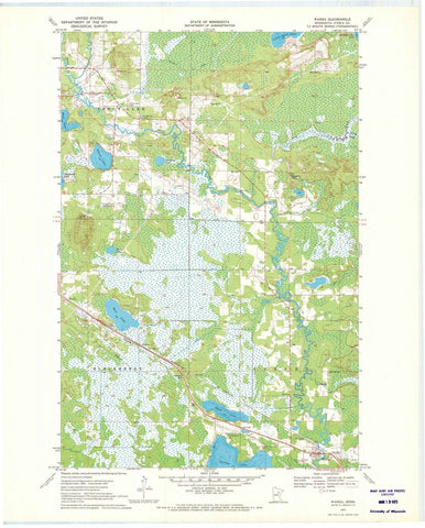 1970 Warba, MN - Minnesota - USGS Topographic Map