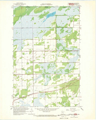 1967 Warroad, MN - Minnesota - USGS Topographic Map