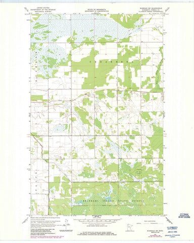 1967 Warroad, MN - Minnesota - USGS Topographic Map v3
