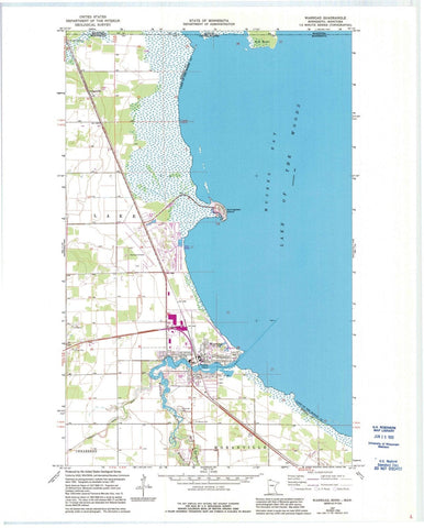 1967 Warroad, MN - Minnesota - USGS Topographic Map v4