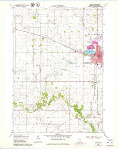 1966 Waseca, MN - Minnesota - USGS Topographic Map