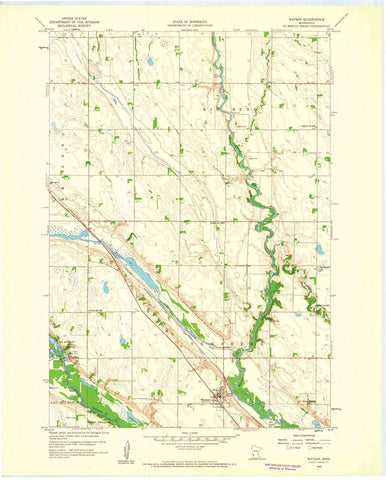 1958 Watson, MN - Minnesota - USGS Topographic Map