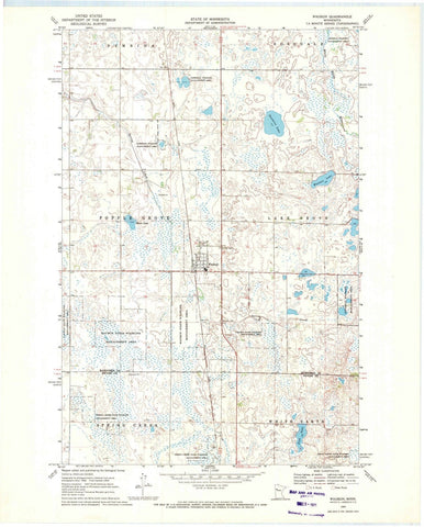 1969 Waubun, MN - Minnesota - USGS Topographic Map