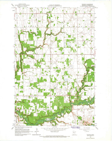 1965 Waukon, MN - Minnesota - USGS Topographic Map