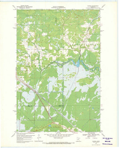 1969 Wawina, MN - Minnesota - USGS Topographic Map