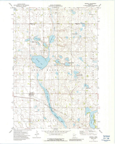 1973 Wendell, MN - Minnesota - USGS Topographic Map