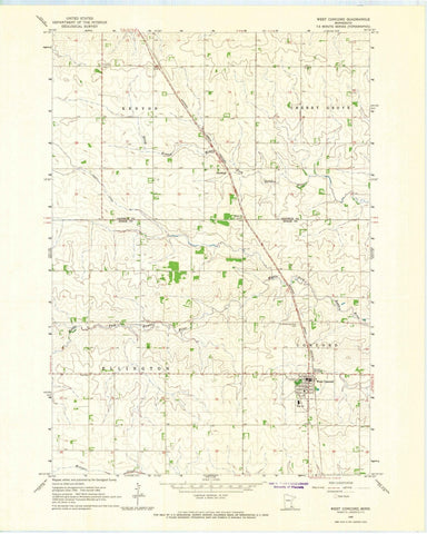 1965 West Concord, MN - Minnesota - USGS Topographic Map
