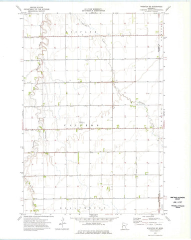 1974 Wheaton, MN - Minnesota - USGS Topographic Map v2