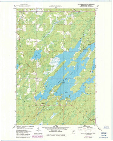 1981 Whiteface Reservoir, MN - Minnesota - USGS Topographic Map
