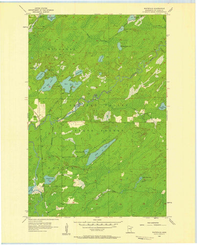 1956 Whiteface, MN - Minnesota - USGS Topographic Map