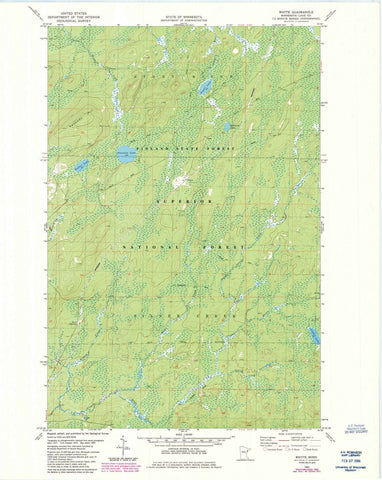 1982 Whyte, MN - Minnesota - USGS Topographic Map