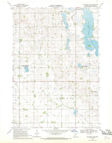 1968 Artichoke Lake, MN - Minnesota - USGS Topographic Map v2